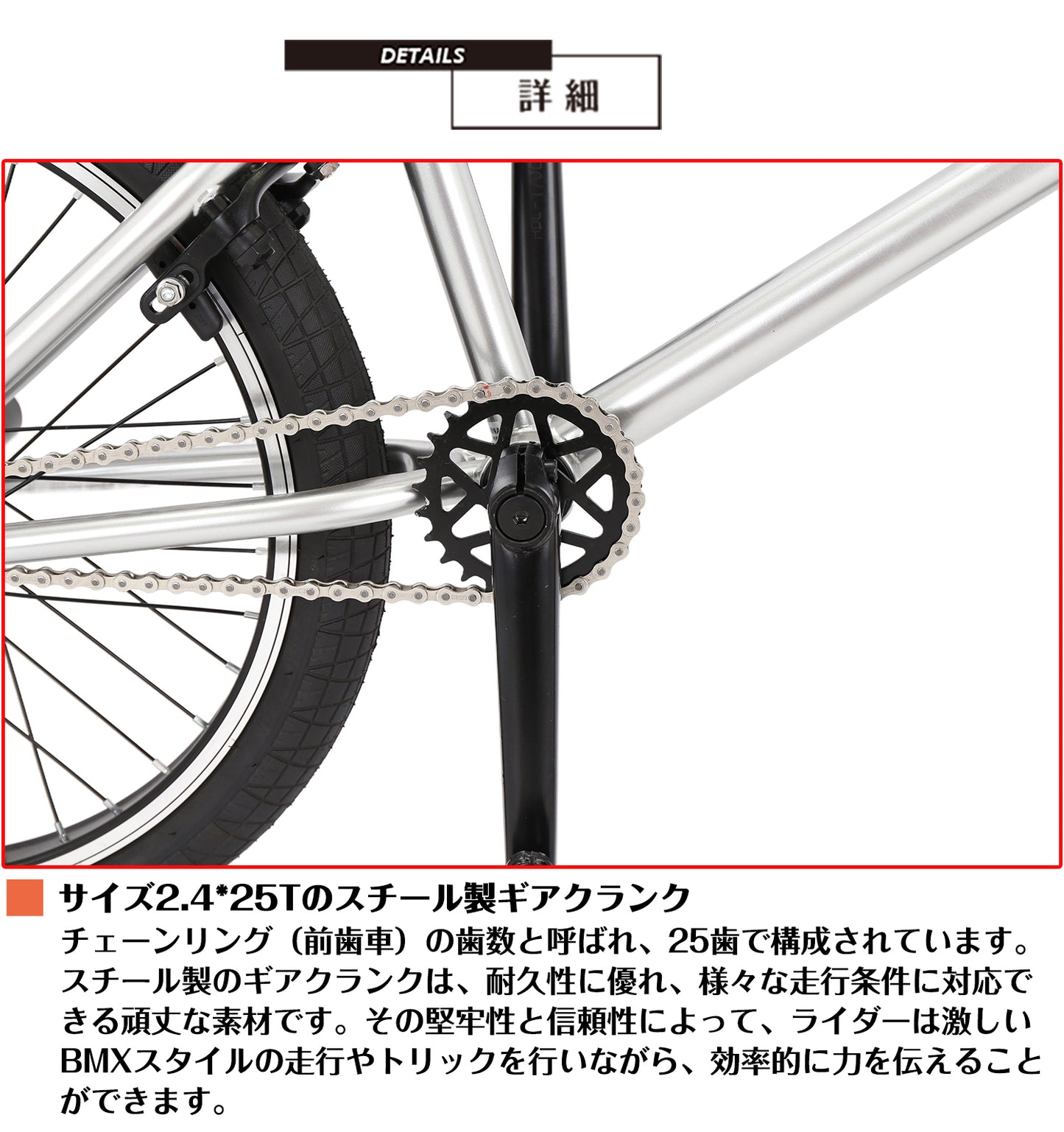 SPEEDWORLD BMXバイク 20インチ YS-BMX200 詳細画像