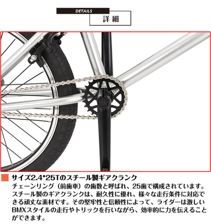 SPEEDWORLD BMXバイク 20インチ YS-BMX200 詳細画像
