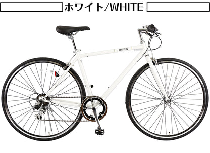 自転車 クロスバイク  700C 27インチ シマノ6段変速 初心者 適用身長150cm オシャレ 通勤 通学 大人 女性 学生【組立動画付き】