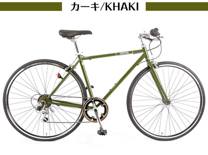 自転車 クロスバイク  700C 27インチ シマノ6段変速 初心者 適用身長150cm オシャレ 通勤 通学 大人 女性 学生【組立動画付き】