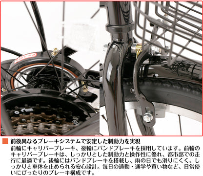 SPEEDWORLD 折りたたみ自転車 20インチ シマノ6段変速 スチールフレーム YS-VCDX206