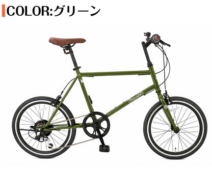 SPEEDWORLD 折りたたみ自転車 20インチ シマノ6段変速 コンパクトモデル