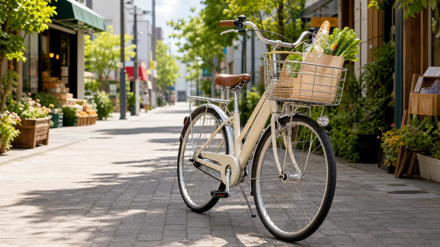 カゴ付き自転車